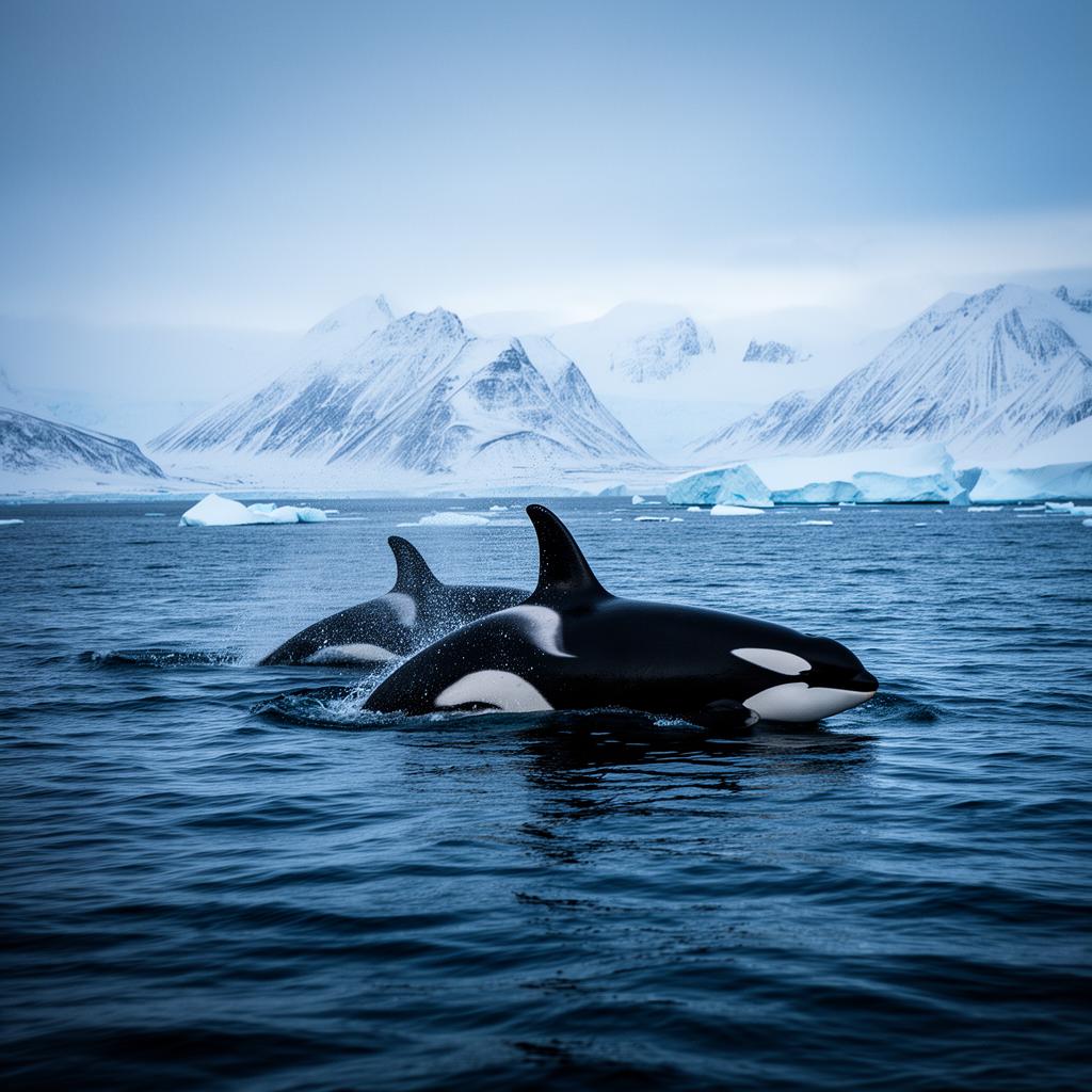 Orcas in Norway